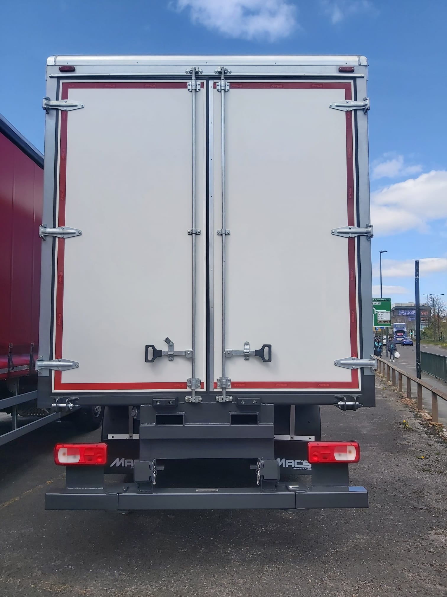 Curtain Sider with Moffett Forklift