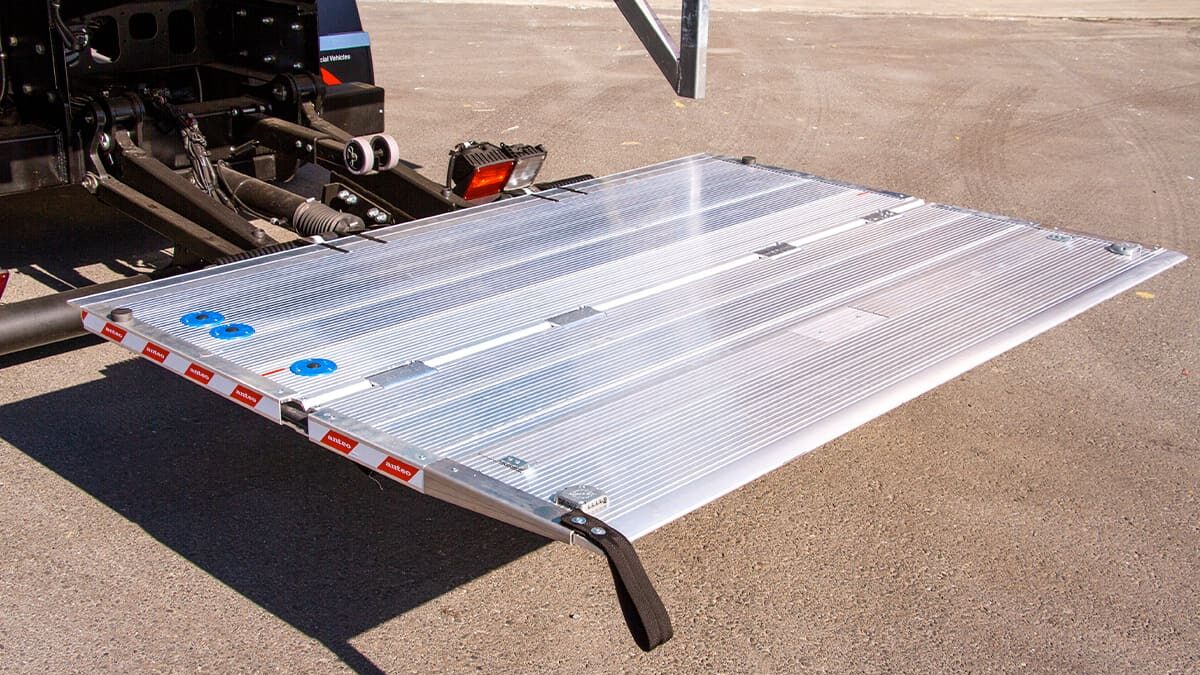 Tail lift fitment - Professional multi-compartment commercial vehicle body with individual access doors